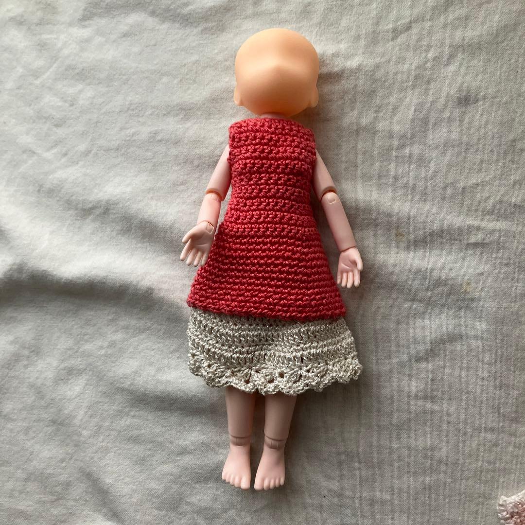 ハンドメイド　ドール　服　長袖　半袖　スカート　ワンピース（ピンク、白、水色　他