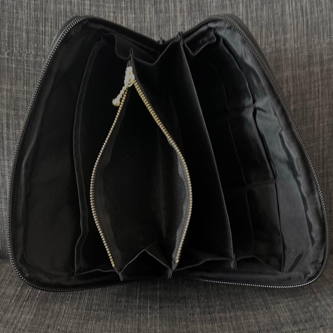 ◻️ミナペルホネン タンバリン charcoal × black◻️母子手帳、通帳入