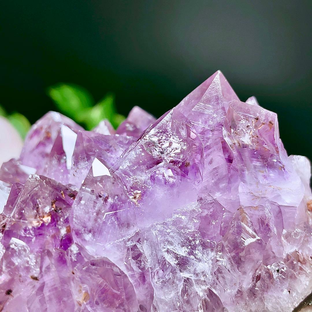 【超美品】 アメジスト　クラスター　原石　紫水晶　天然石　鉱物標本　9