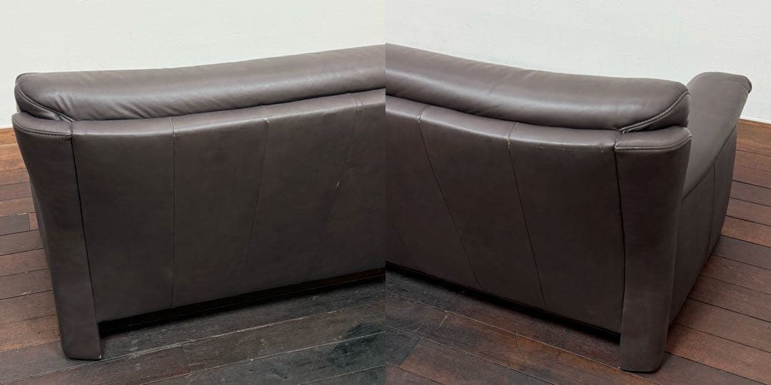 H23K10a ヒモラ himolla ベルク Berg 総本革 ３人掛けソファ