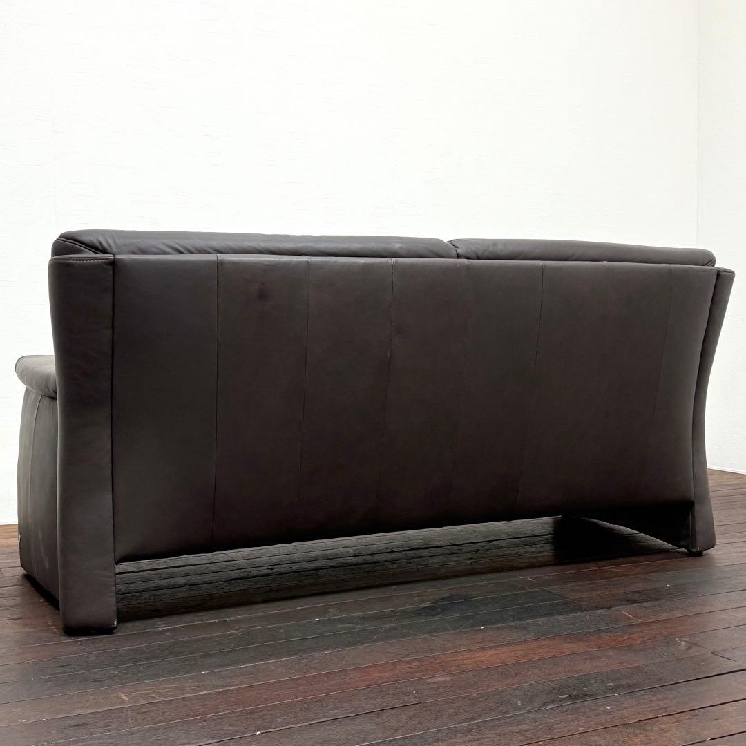 H23K10a ヒモラ himolla ベルク Berg 総本革 ３人掛けソファ