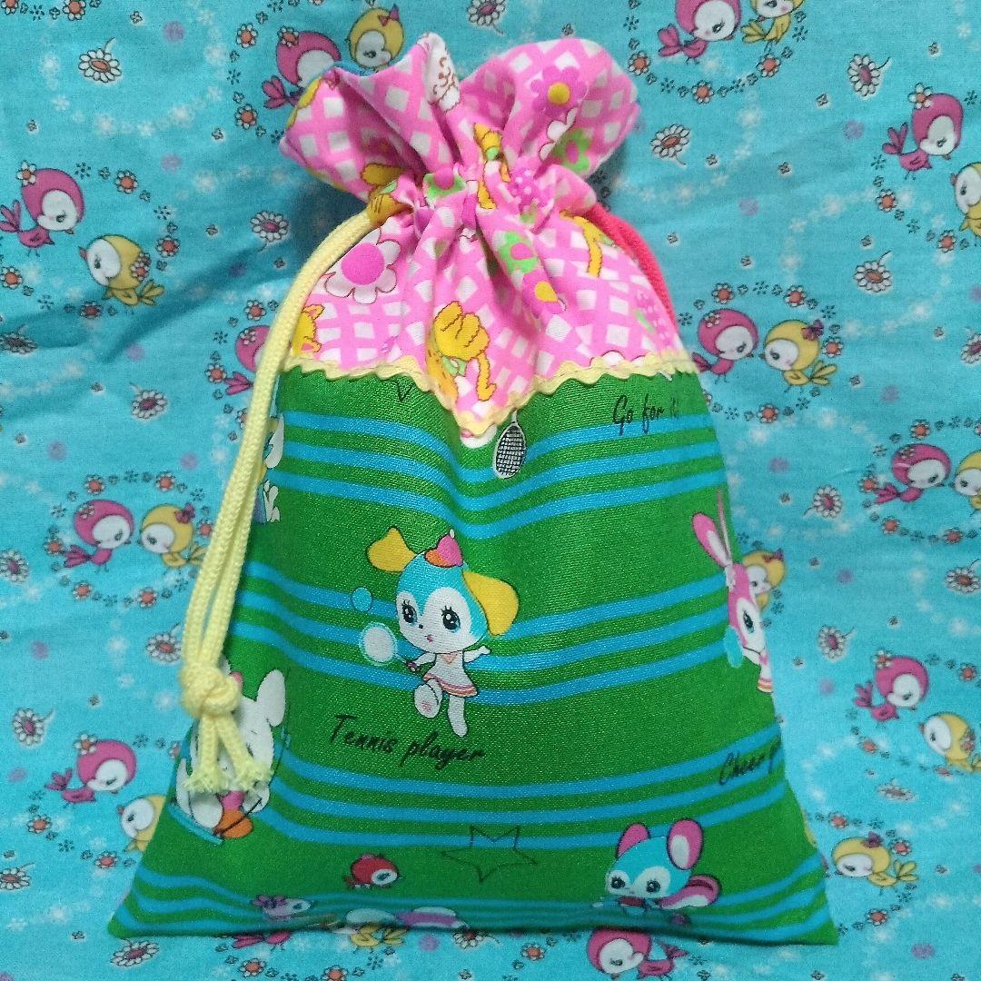 2K-6　ハニーチューン♥巾着袋　ピンクス　pinks  パッチワーク