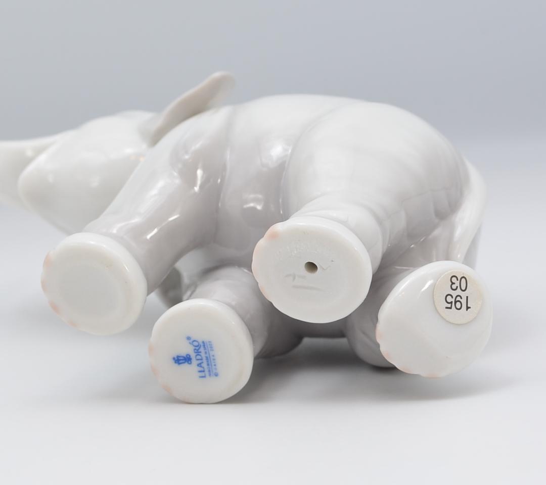 幸運の象　＃8036／8393　２体セット　★リヤドロ　スペイン　ポーセリン