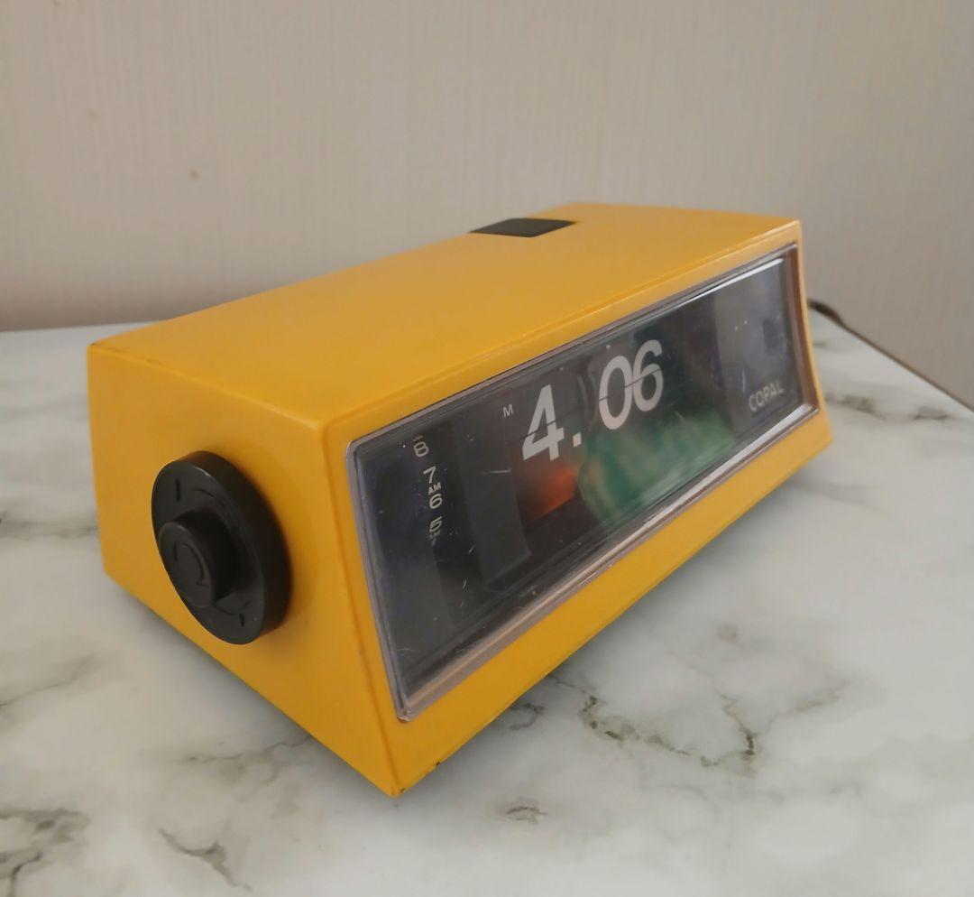 COPAL パタパタ時計 RP200 昭和レトロ レモンイエロー 50/60Hz