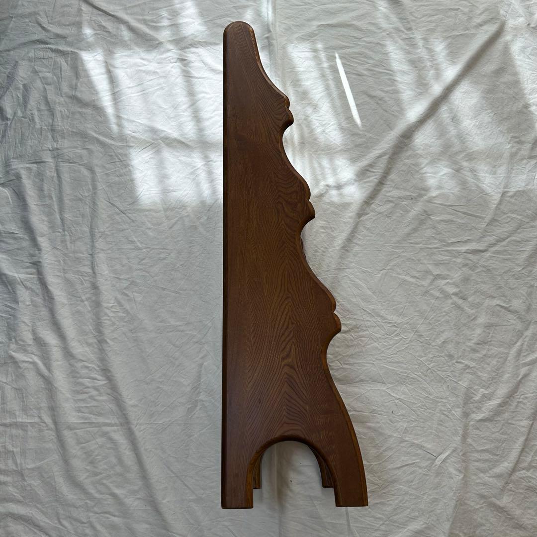 【希少】90s karimoku カリモク コロニアル 3段 木製マガジンラック