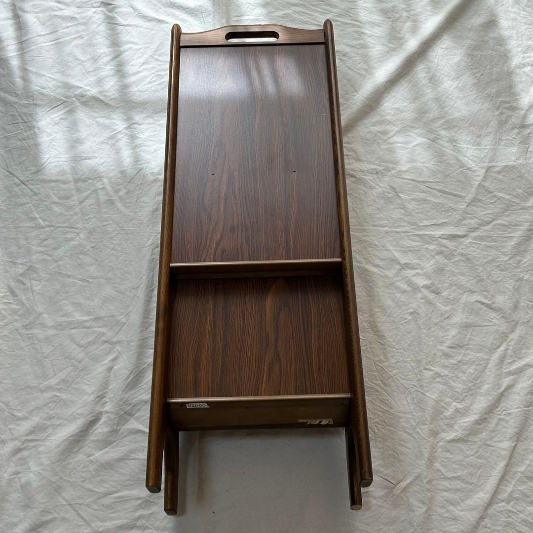 【希少】90s karimoku カリモク コロニアル 3段 木製マガジンラック