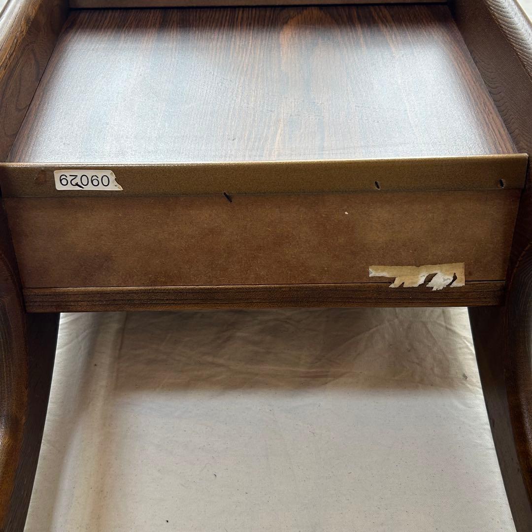 【希少】90s karimoku カリモク コロニアル 3段 木製マガジンラック