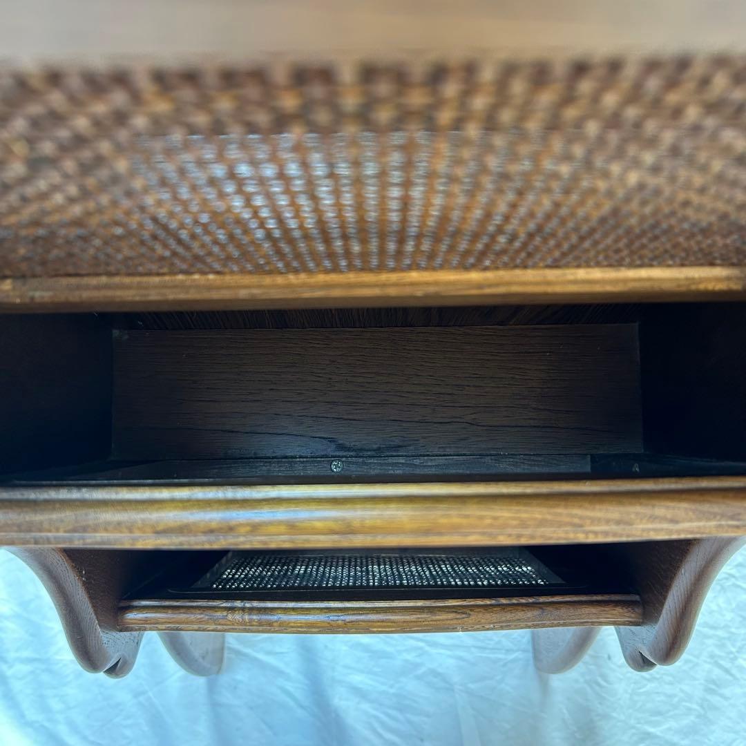 【希少】90s karimoku カリモク コロニアル 3段 木製マガジンラック