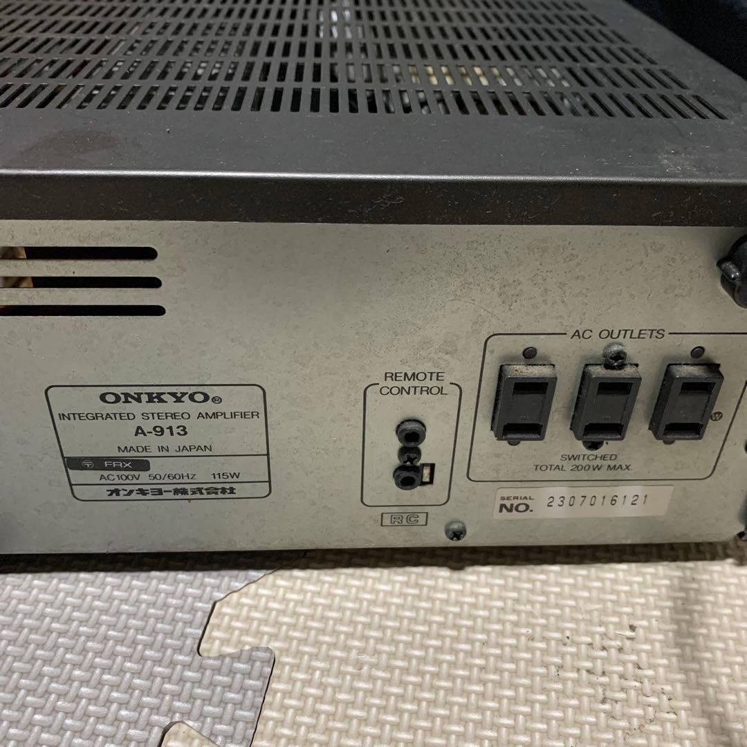 ONKYO プリメインアンプ A-913 音出し確認済み