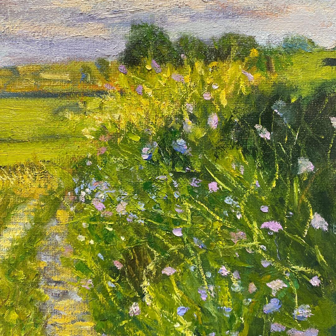 田園風景 F4 油彩画 風景画 絵画