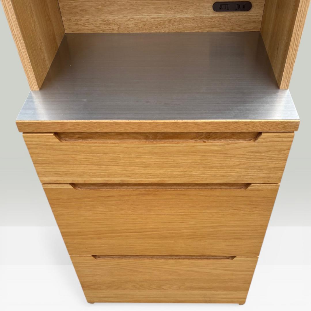 美品 unico LOM キッチンカウンター W60 廃盤