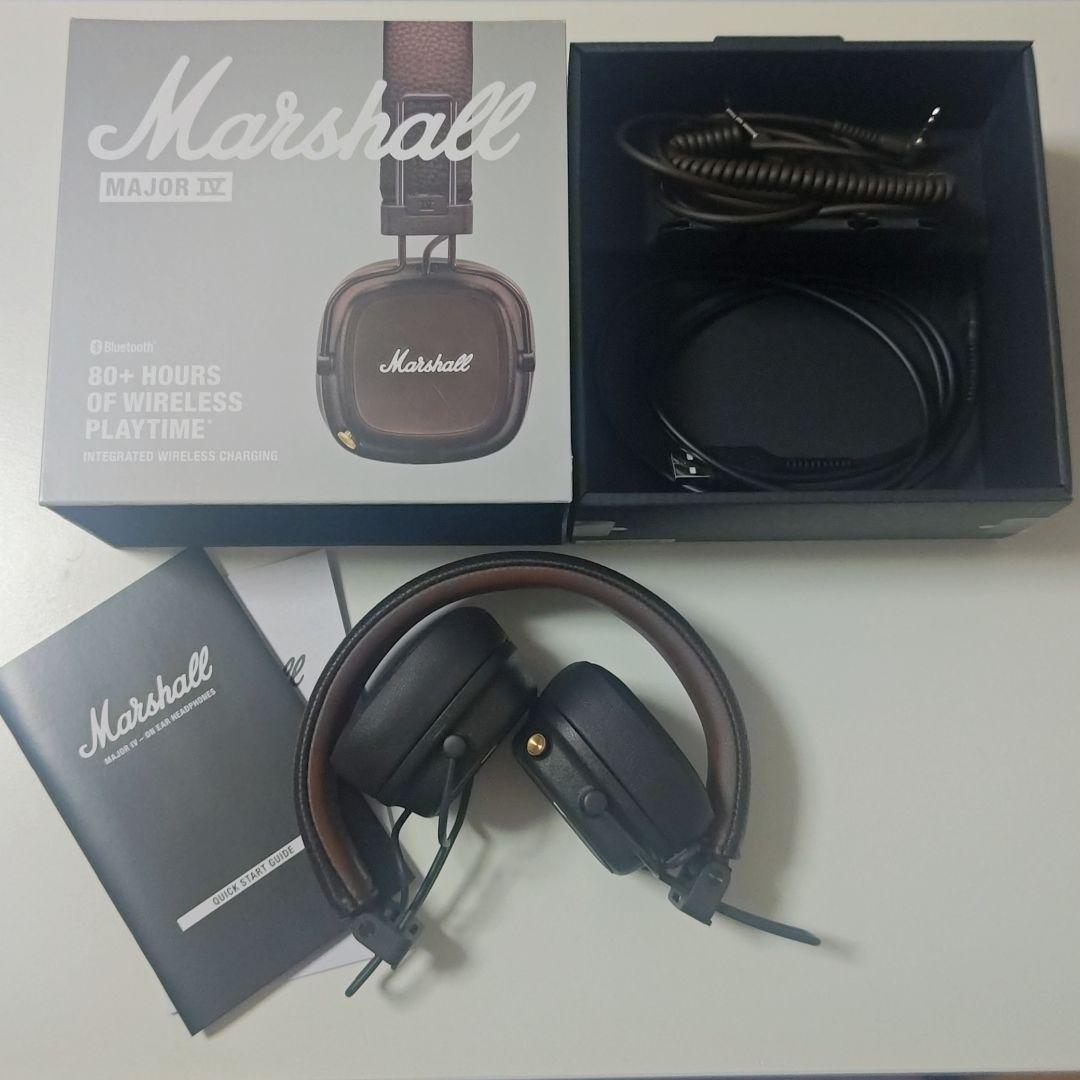 【美品】Marshall Major IV ワイヤレスヘッドフォン　ブラウン