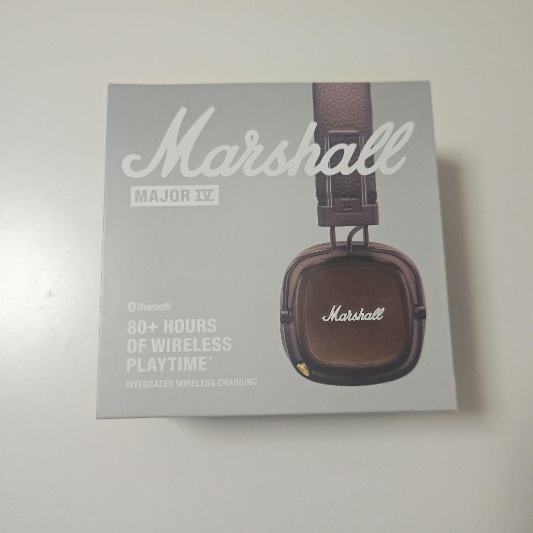 【美品】Marshall Major IV ワイヤレスヘッドフォン　ブラウン