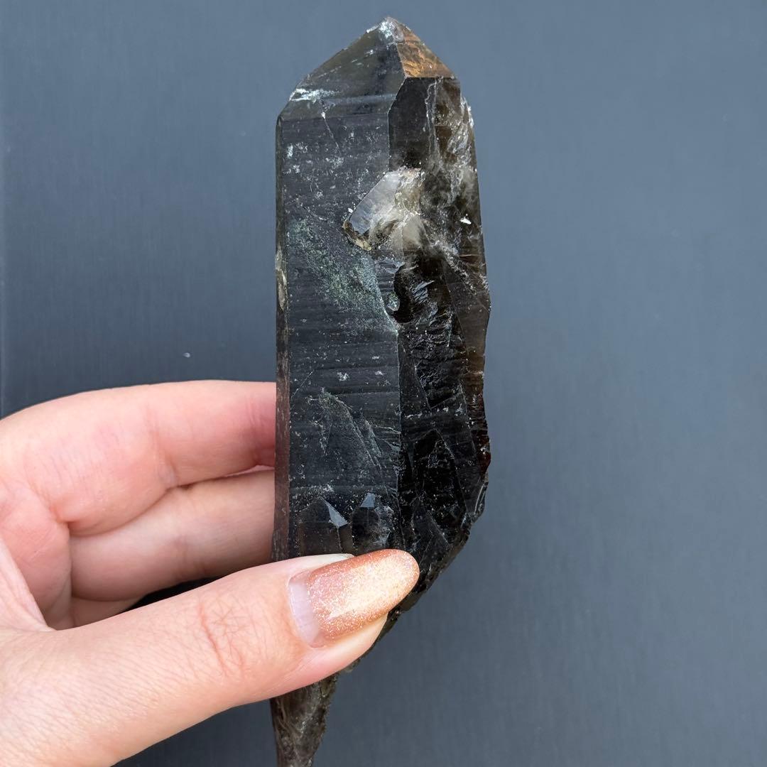 モリオン 黒水晶 天然無処理 原石 MY1250