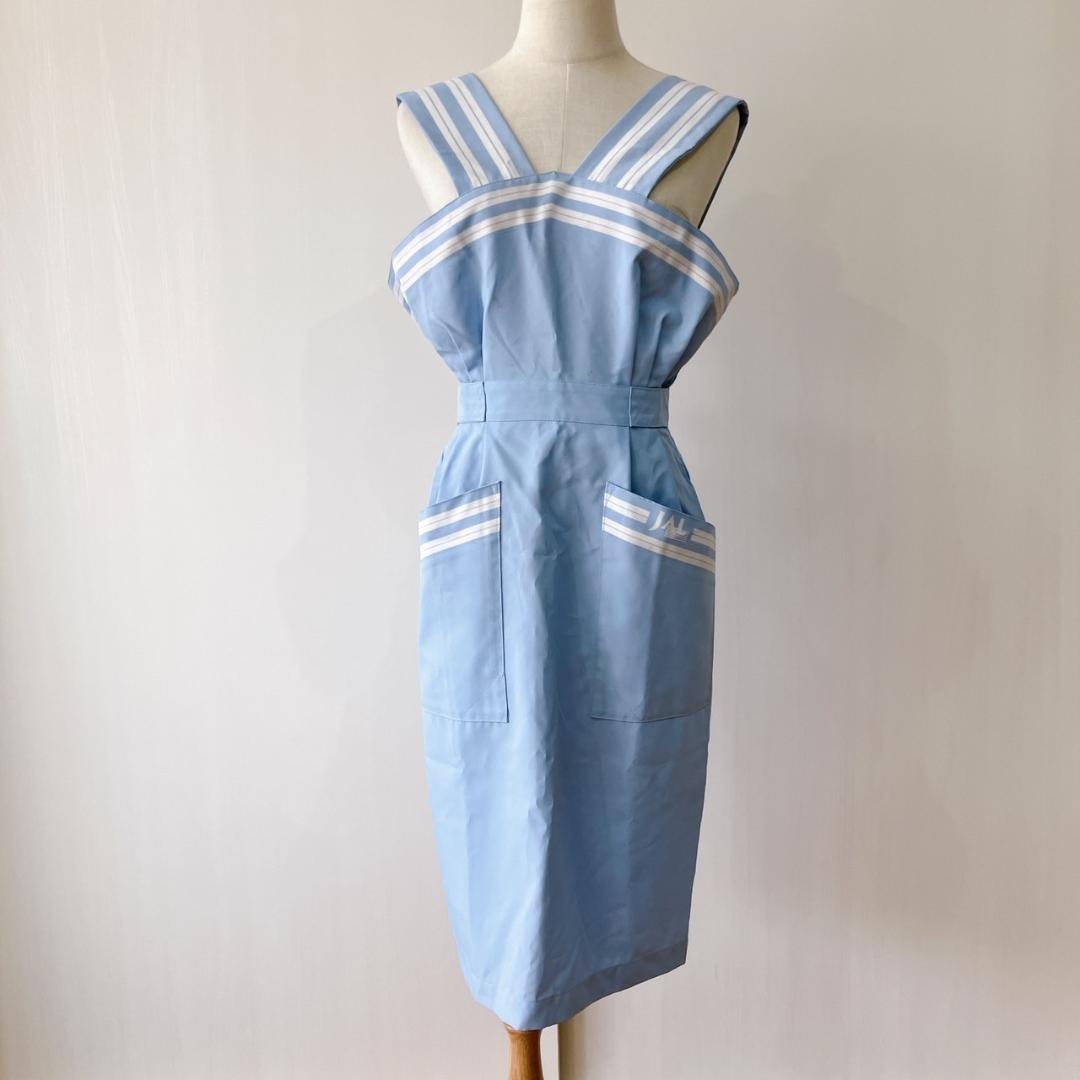 【美品】ジャル ニッコウ ショウジ エアライン エプロンドレス 70s 80s
