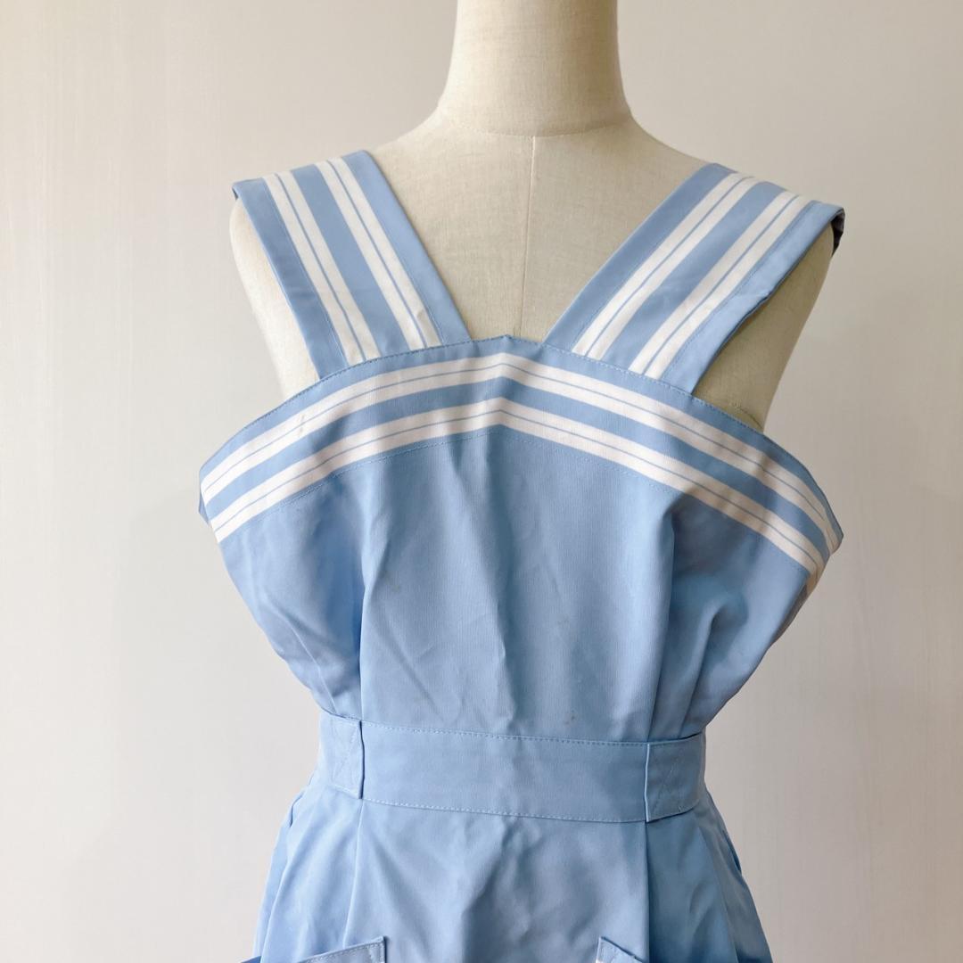 【美品】ジャル ニッコウ ショウジ エアライン エプロンドレス 70s 80s