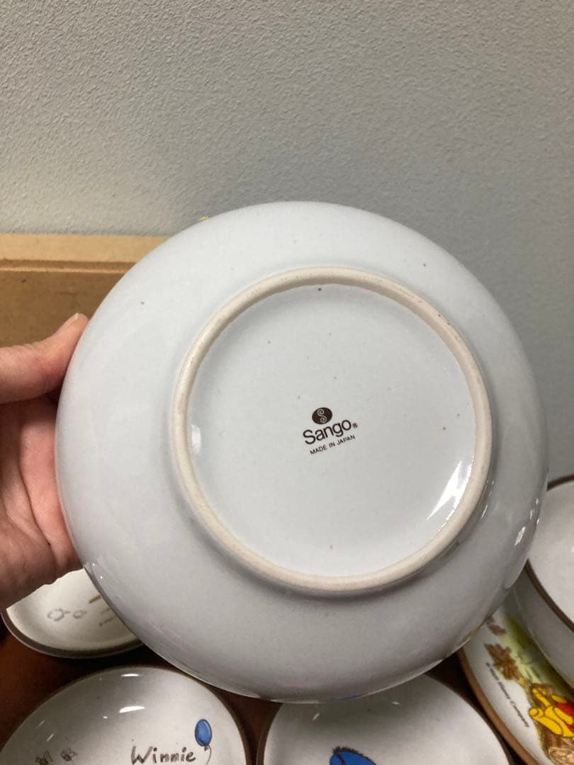 [未使用品]ウィニー ザ　プー　くまのプーさんスープボール　お皿　ペアセット