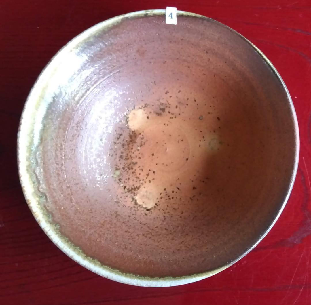 越前陶芸界重鎮名工　中村豊（陶杉窯）自然灰釉還元窯変究極美そば鉢3点セット345