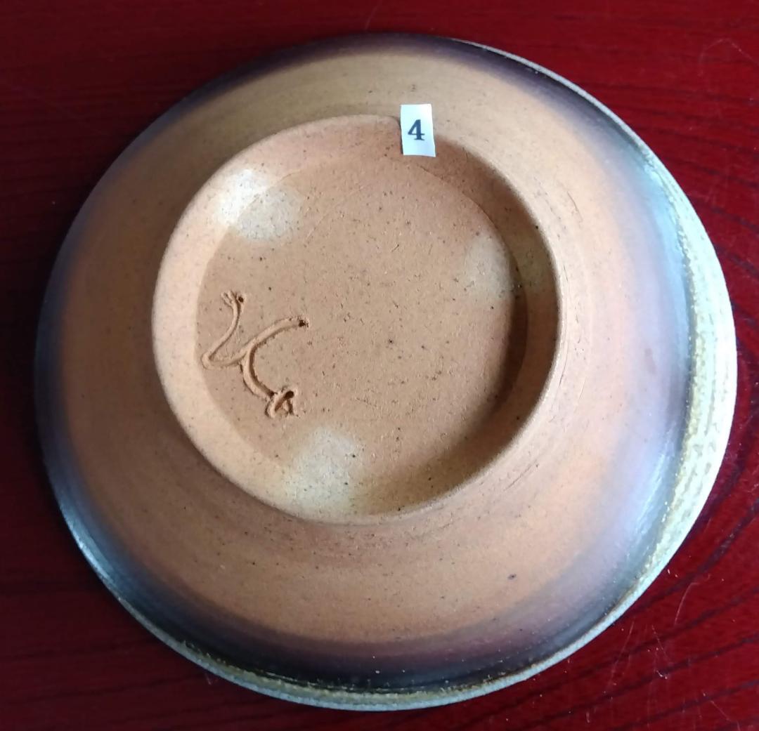 越前陶芸界重鎮名工　中村豊（陶杉窯）自然灰釉還元窯変究極美そば鉢3点セット345