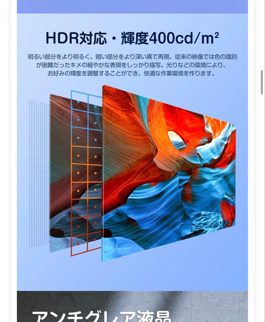 EVICIV モバイルモニター 16インチ 2.5K 2560x1600