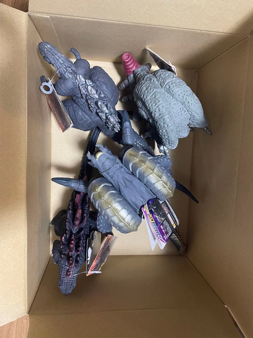 4体タグ付【ゴジラウルティマ&ミレニアム&ガタノゾーア&メガロゾーア】ソフビ