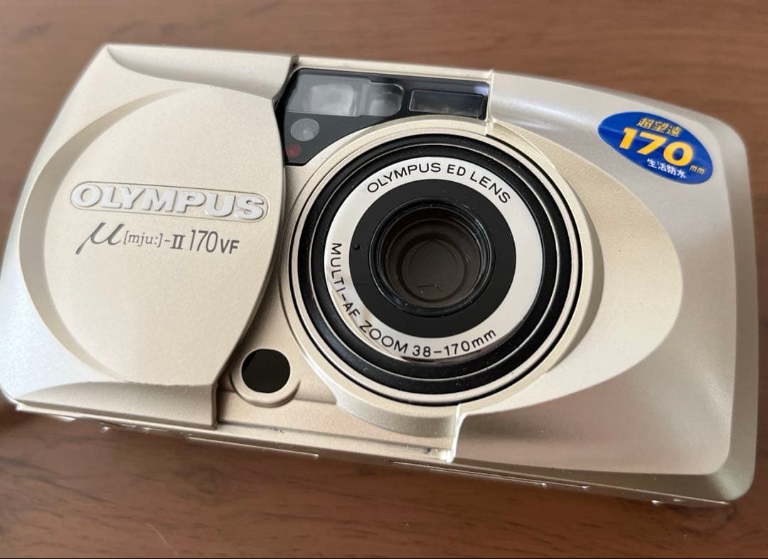 電池新品　OLYMPUSオリンパ スμ-Ⅱ170VF シャッター付き