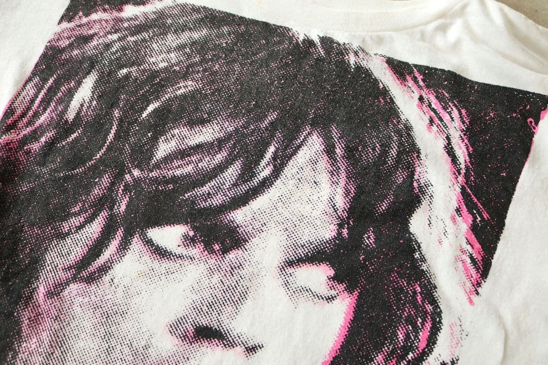 希少 ヴィンテージ ローリングストーンズ ミックジャガー フェイス 顔Tシャツ白