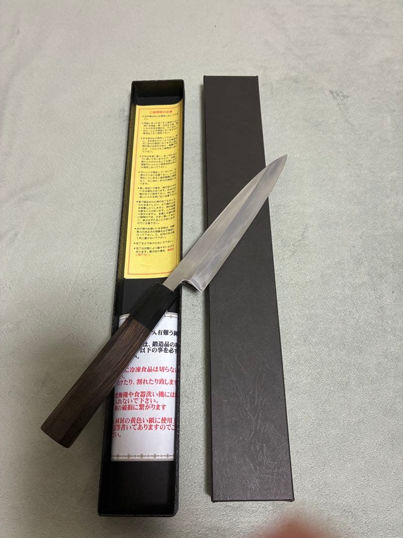 銀三 片刃ペティ 5寸 黒檀柄 和包丁