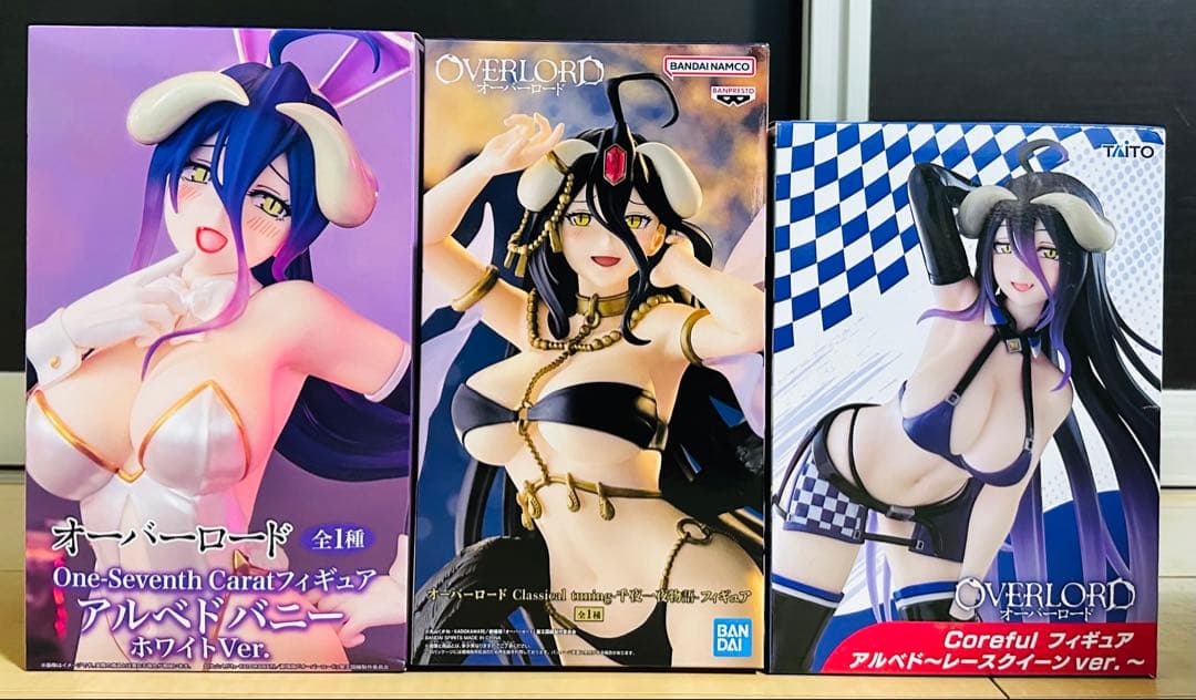 オーバーロード プライズフィギュア 7点セットまとめ売り アルベド シャルティア