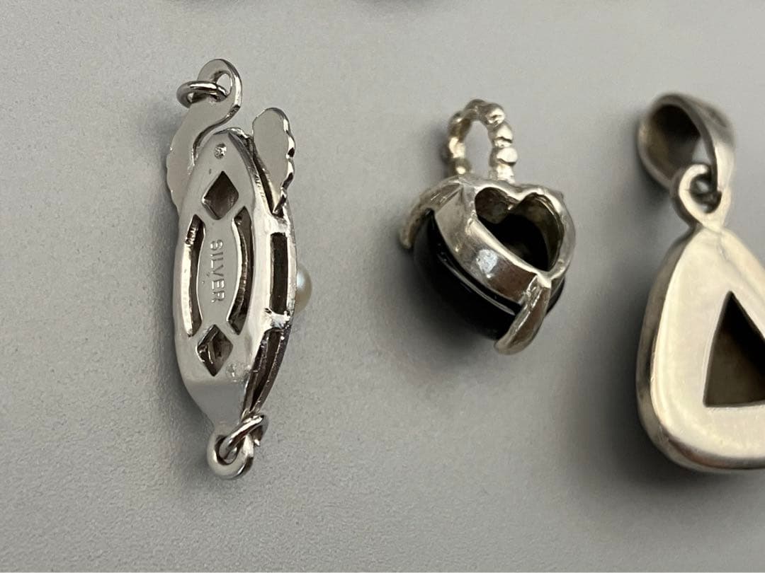 ペンダント　ネックレストップ　12点纏め売り　天然石　SV925 silver