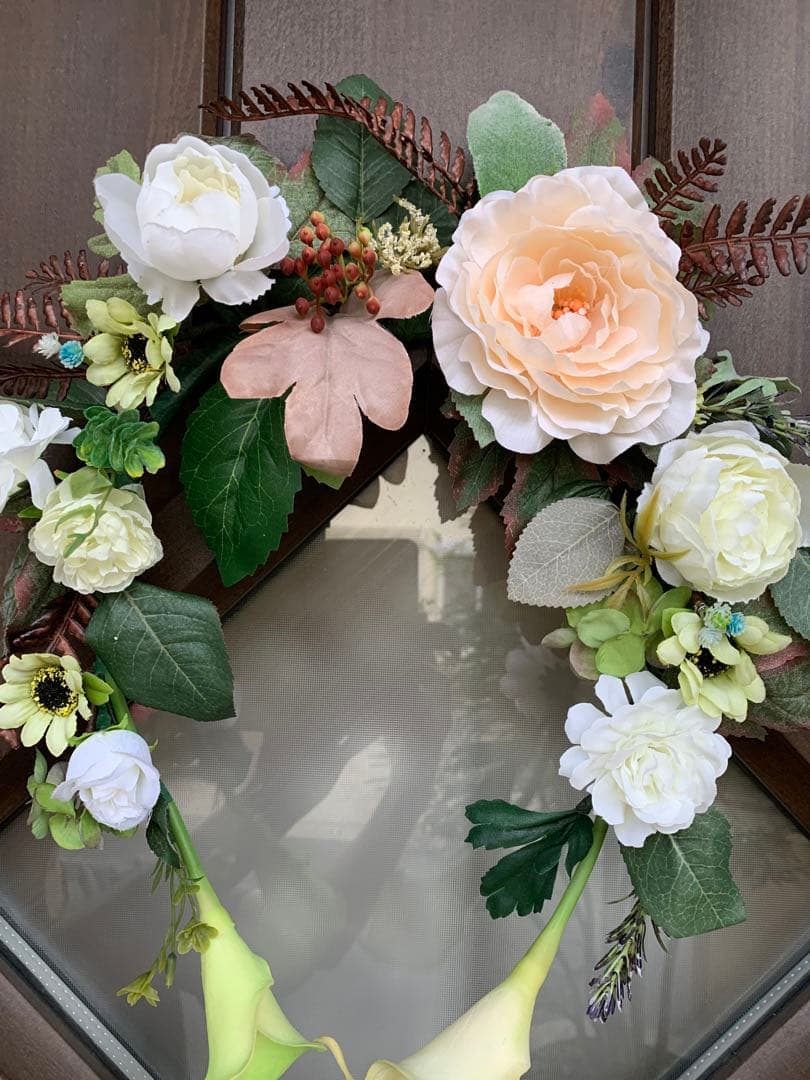 【オトナリース】カラーのグリーンリース