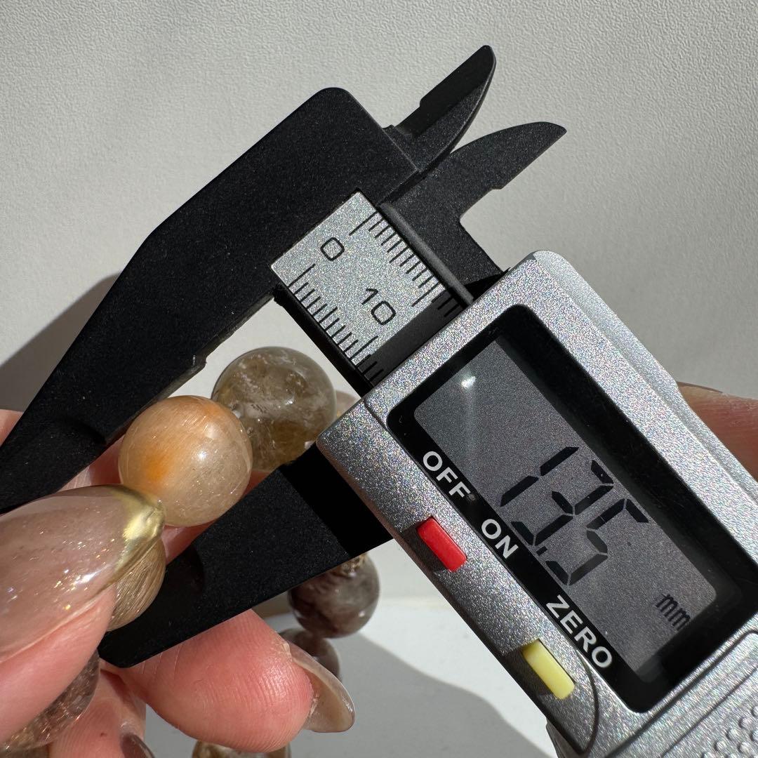 セール　一点物　天然石　ハンドメイドブレス　高品質　サゲニティッククォーツ