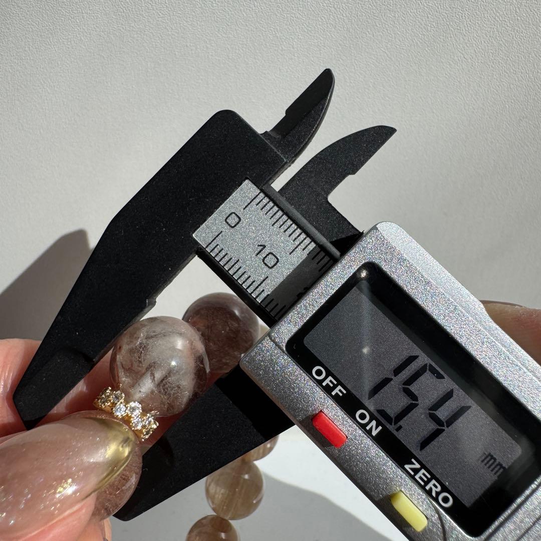 セール　一点物　天然石　ハンドメイドブレス　高品質　サゲニティッククォーツ