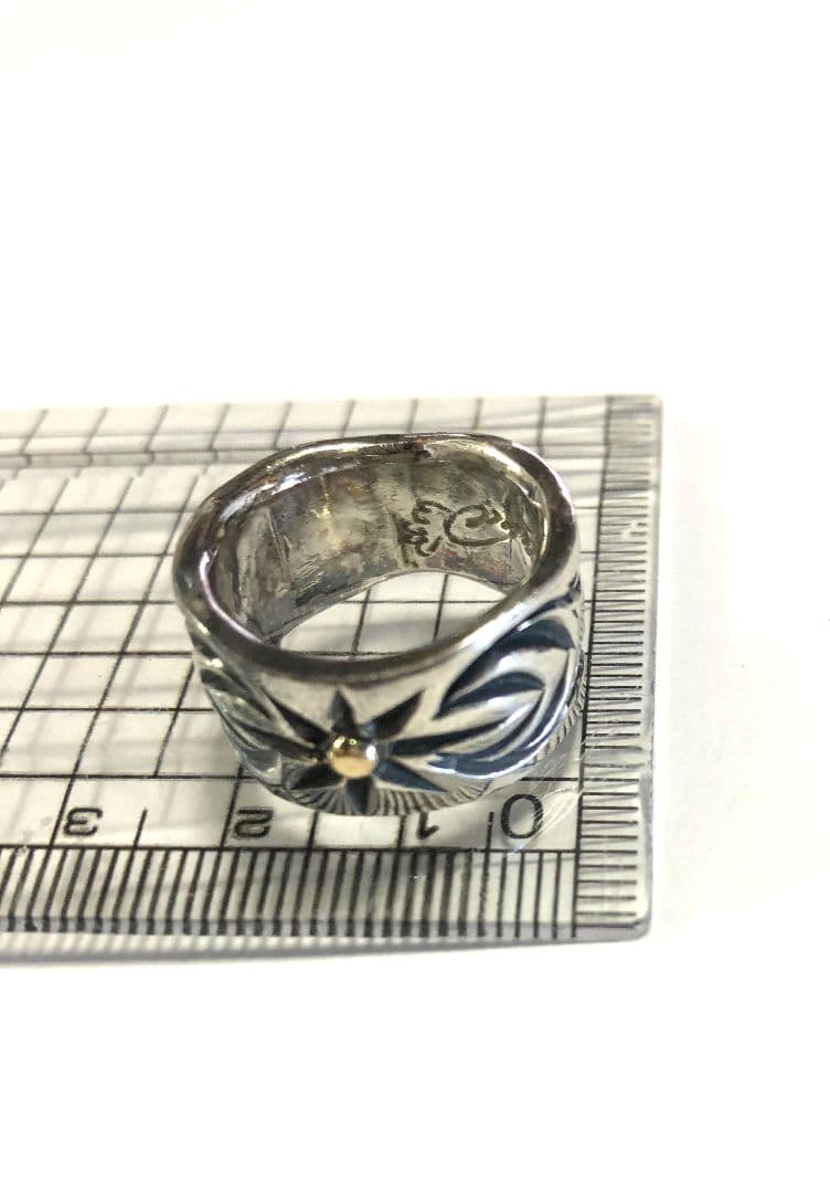 値下げ！BIG HAND サンアラベスク リング 黒上げ925 +18K