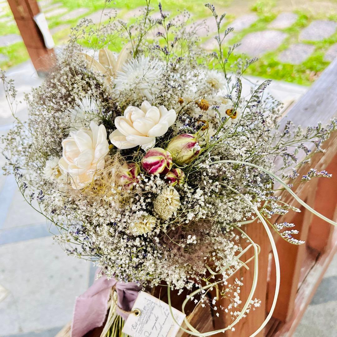 3way フライングリース 上向き　下向きスワッグ　吊り下げスワッグ　かすみ草