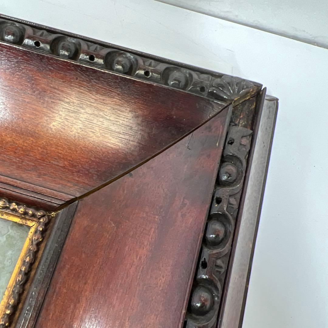 菊紋入　銅製レリーフ額　44.5×38.7×5㎝　東Y7-0501②タトオ