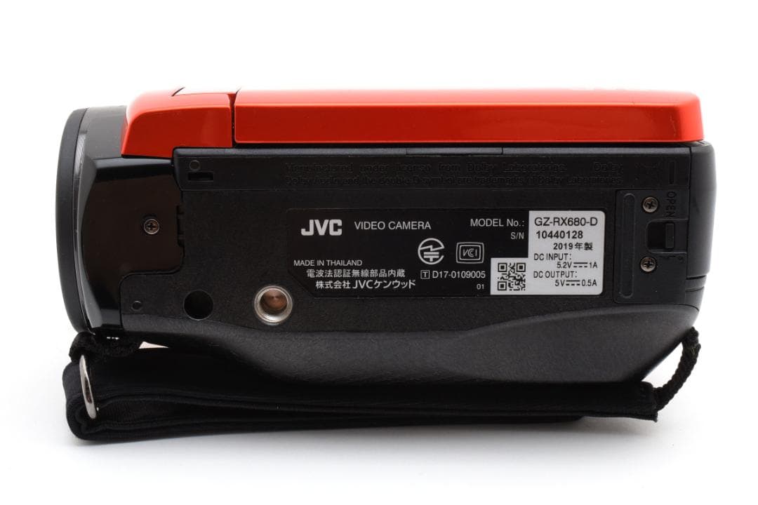 【美品】JVCケンウッド　Everio R GZ-RX680-D オレンジ