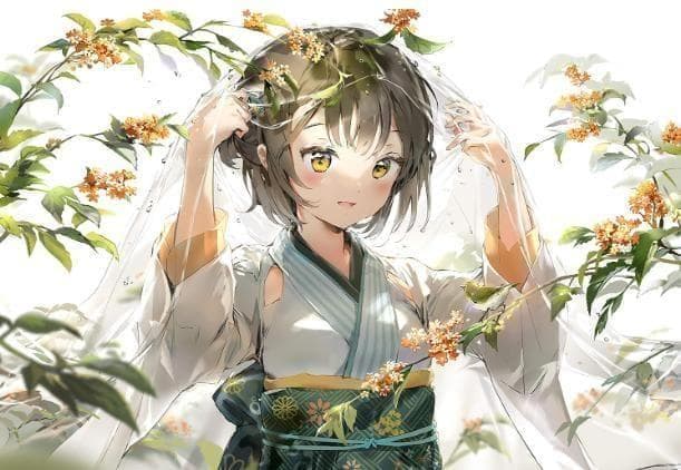 ☆ 雨上がりの庭園 複製原画（額縁付き） Anmi先生 ☆