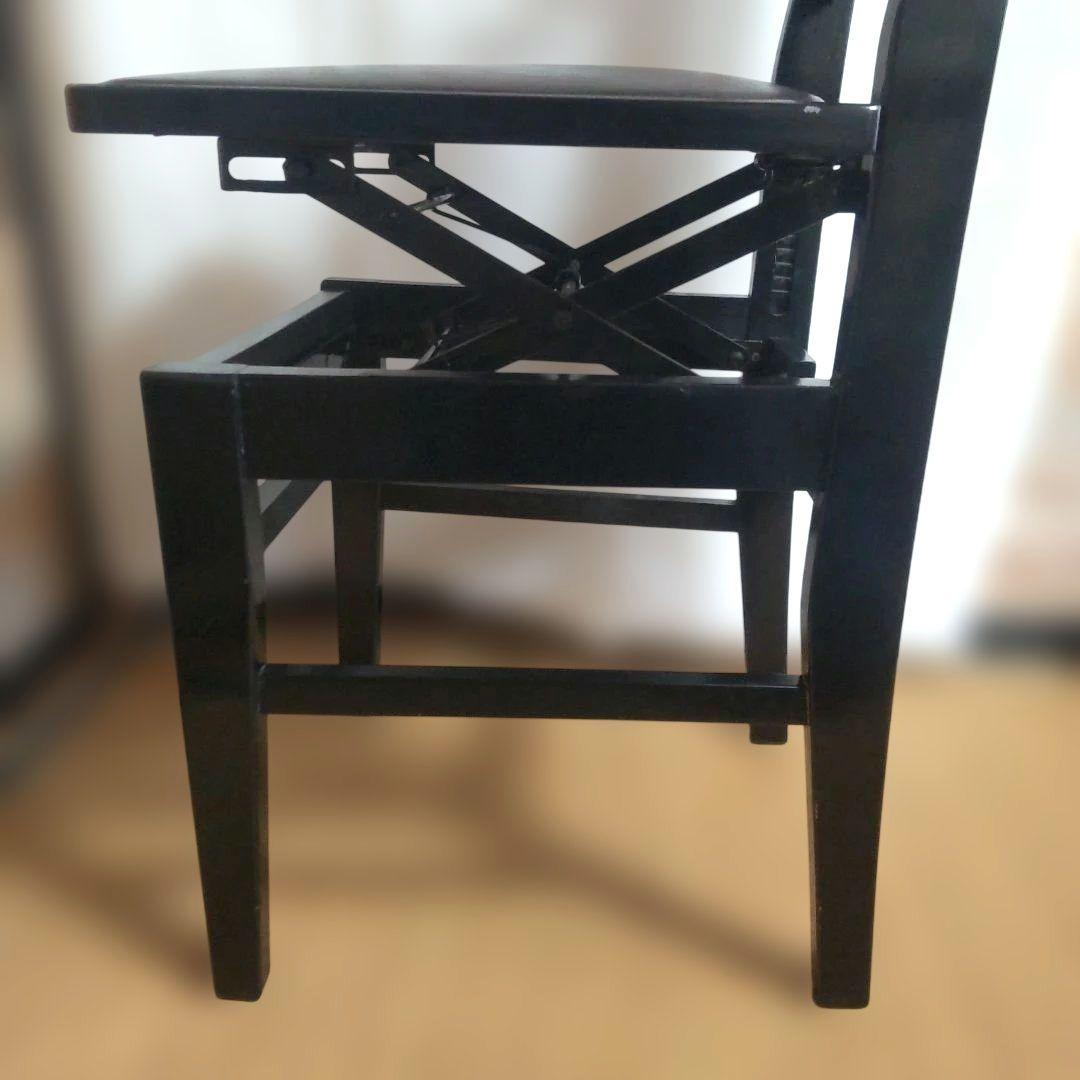 ITO トムソン椅子 ピアノ椅子 高さ調整（42~53）椅子 (ストッパー付き)