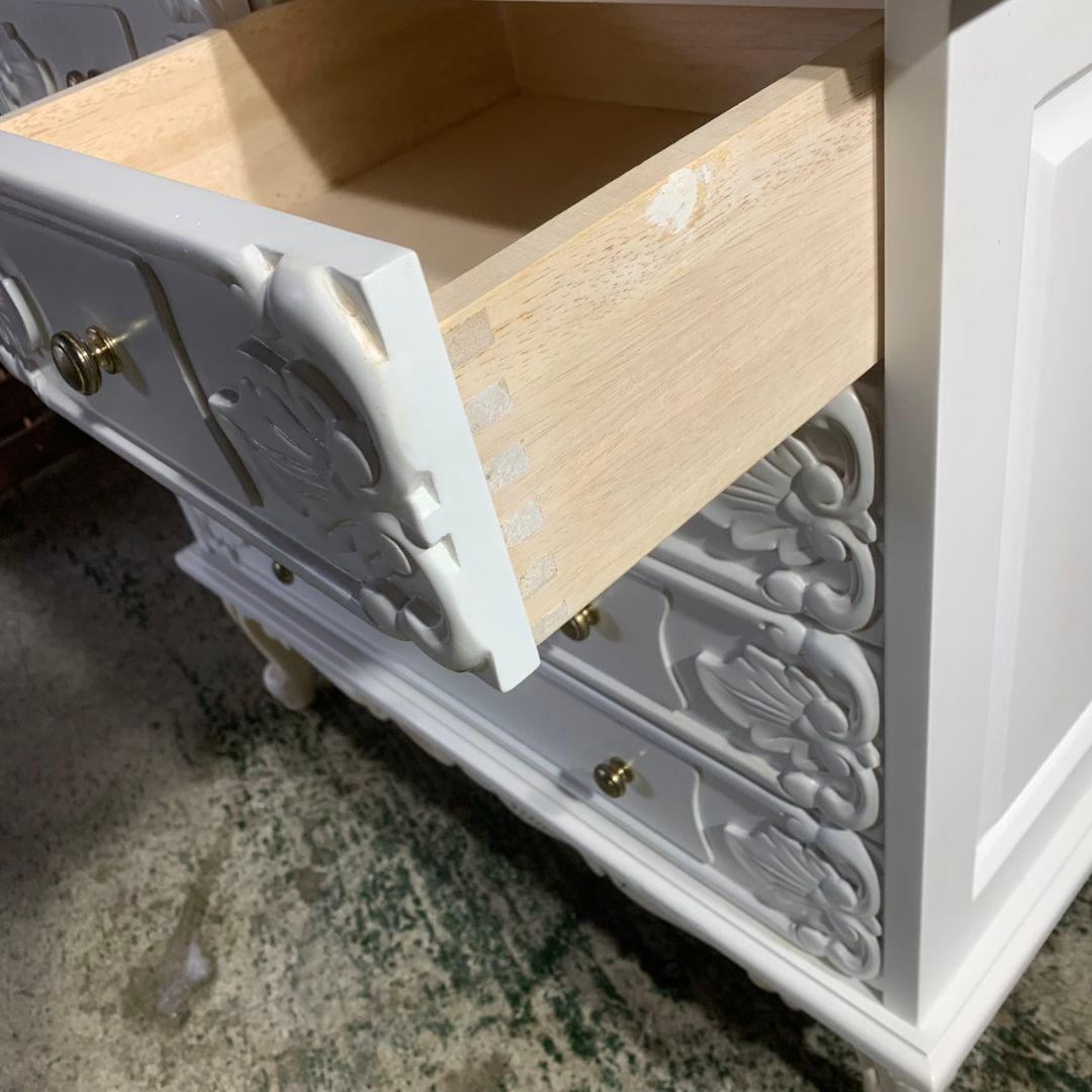 K096 スリーアイ 天然木 4段チェスト