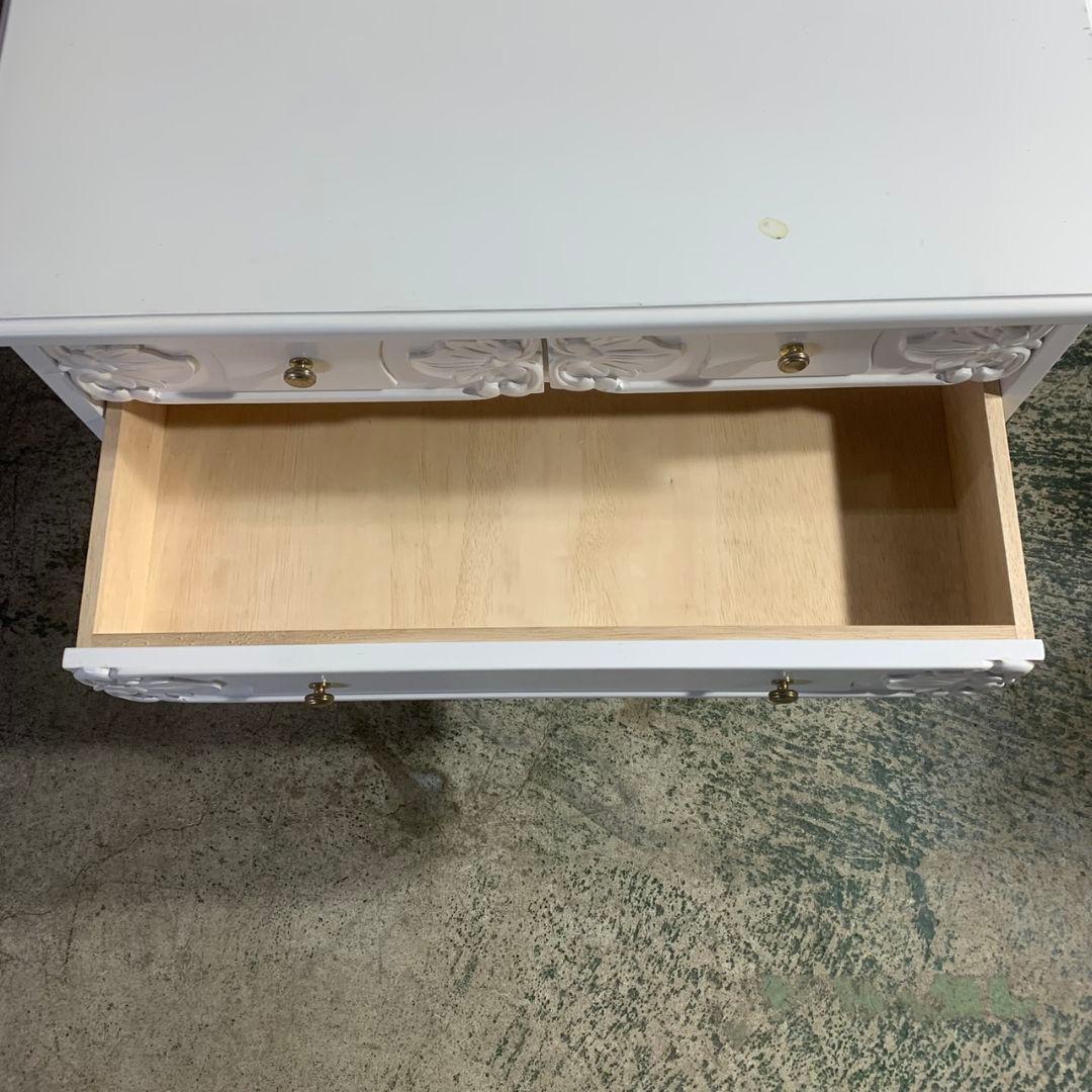 K096 スリーアイ 天然木 4段チェスト