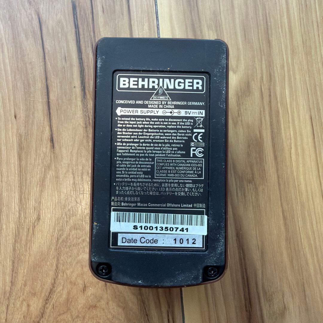【値下げ】Behringer ギターエフェクター 3点セット