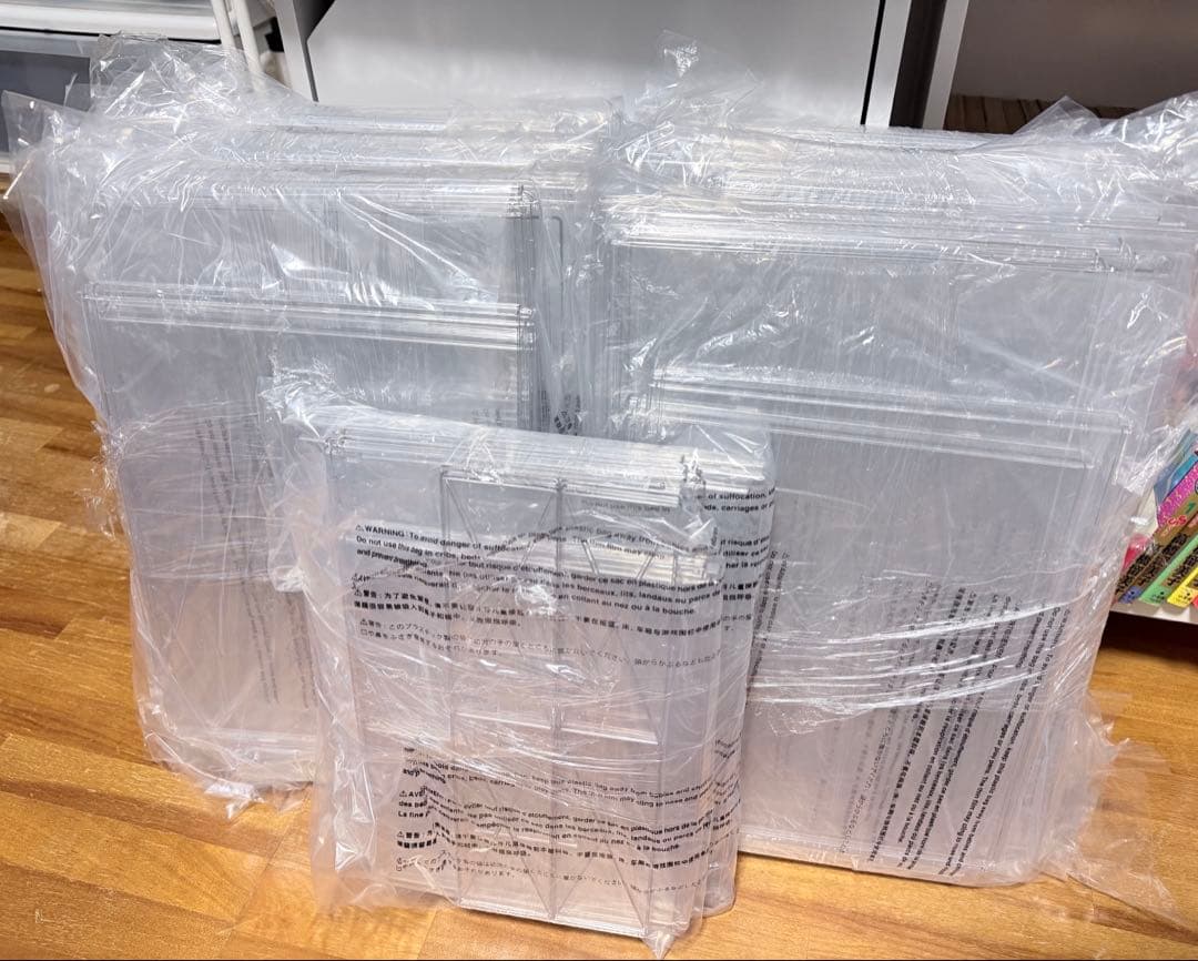 3COINS⭐︎スリコ⭐︎2WAYマルチクリアボックスワイド 6個⭐︎おまけ付き