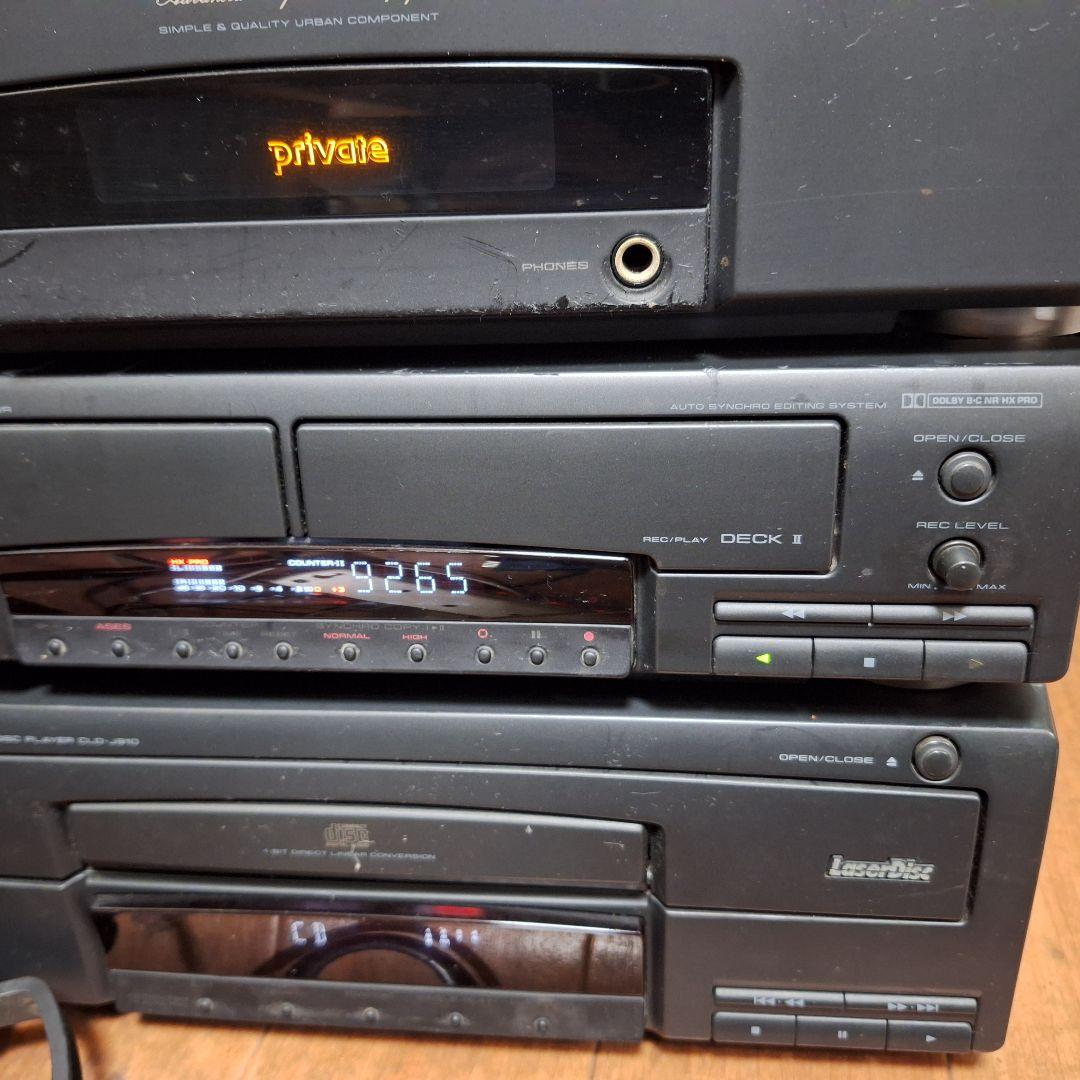 Pioneer private J710 コンポ LD/カセット現状品