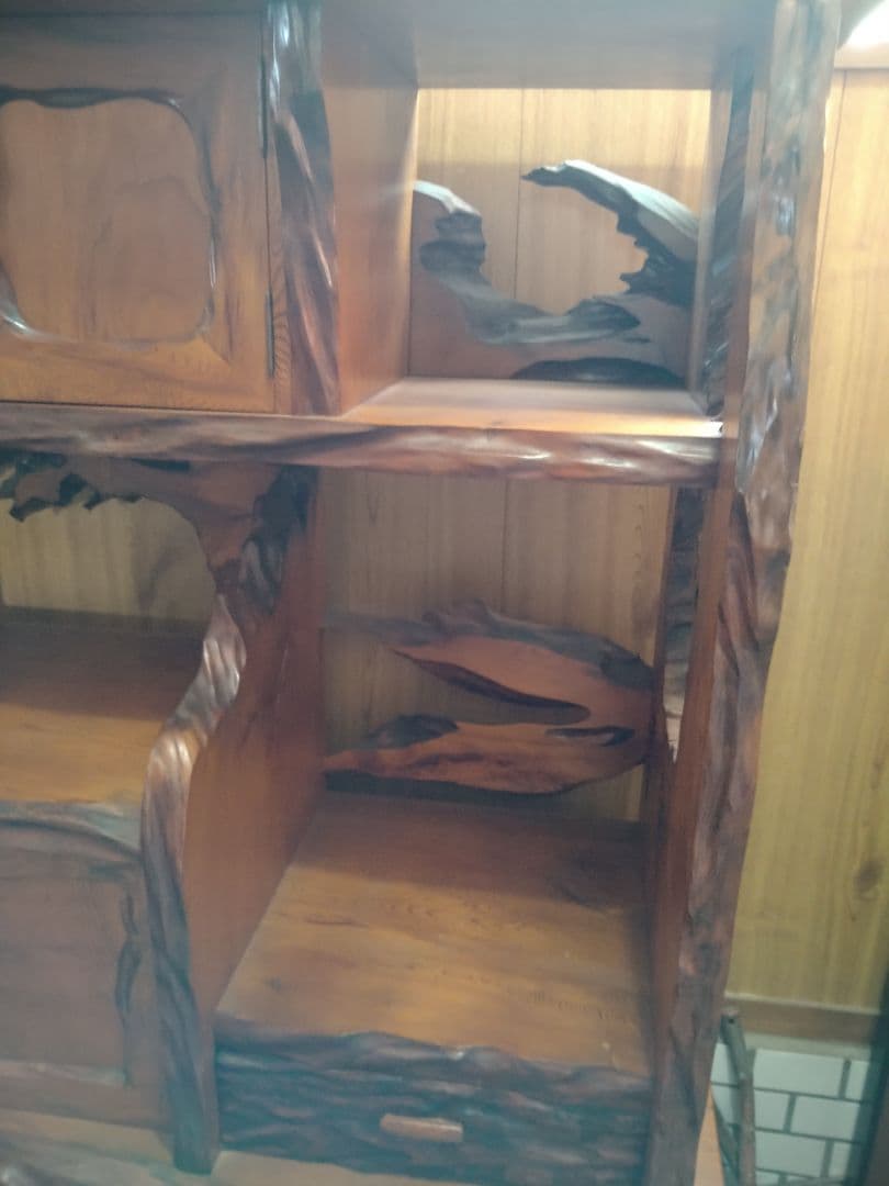 屋久杉 飾り棚1点物　　オマケあり