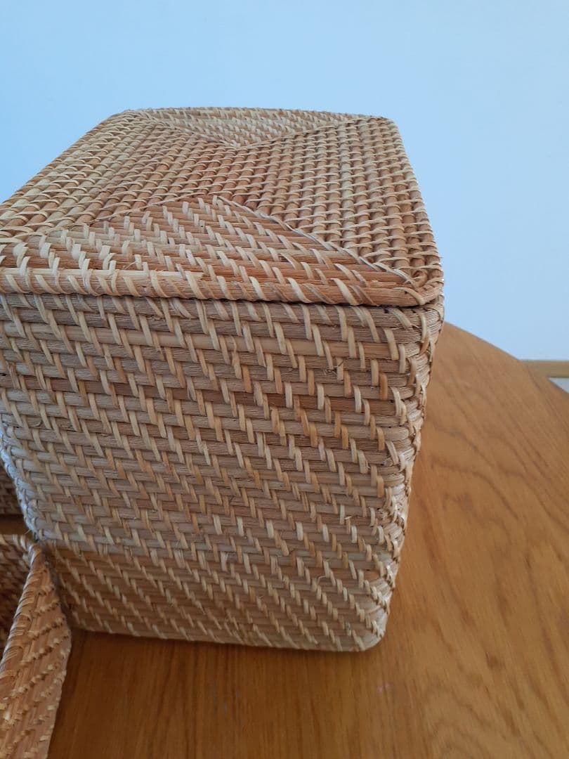 【無印良品】MUJI ラタンバスケットセット特大