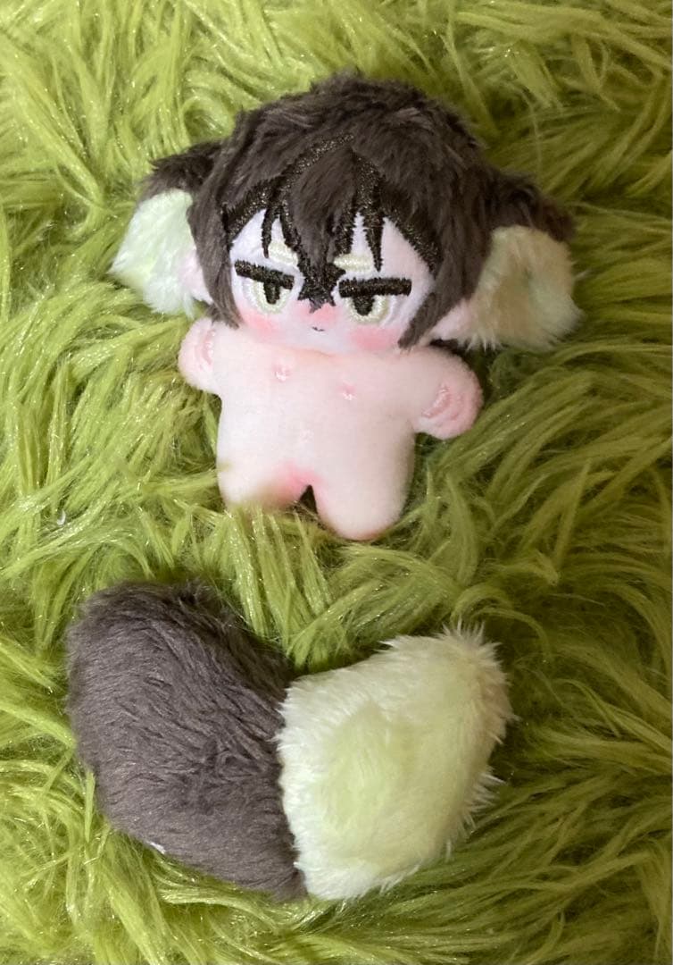 自作ぬいぐるみ・黄緑色の男の子