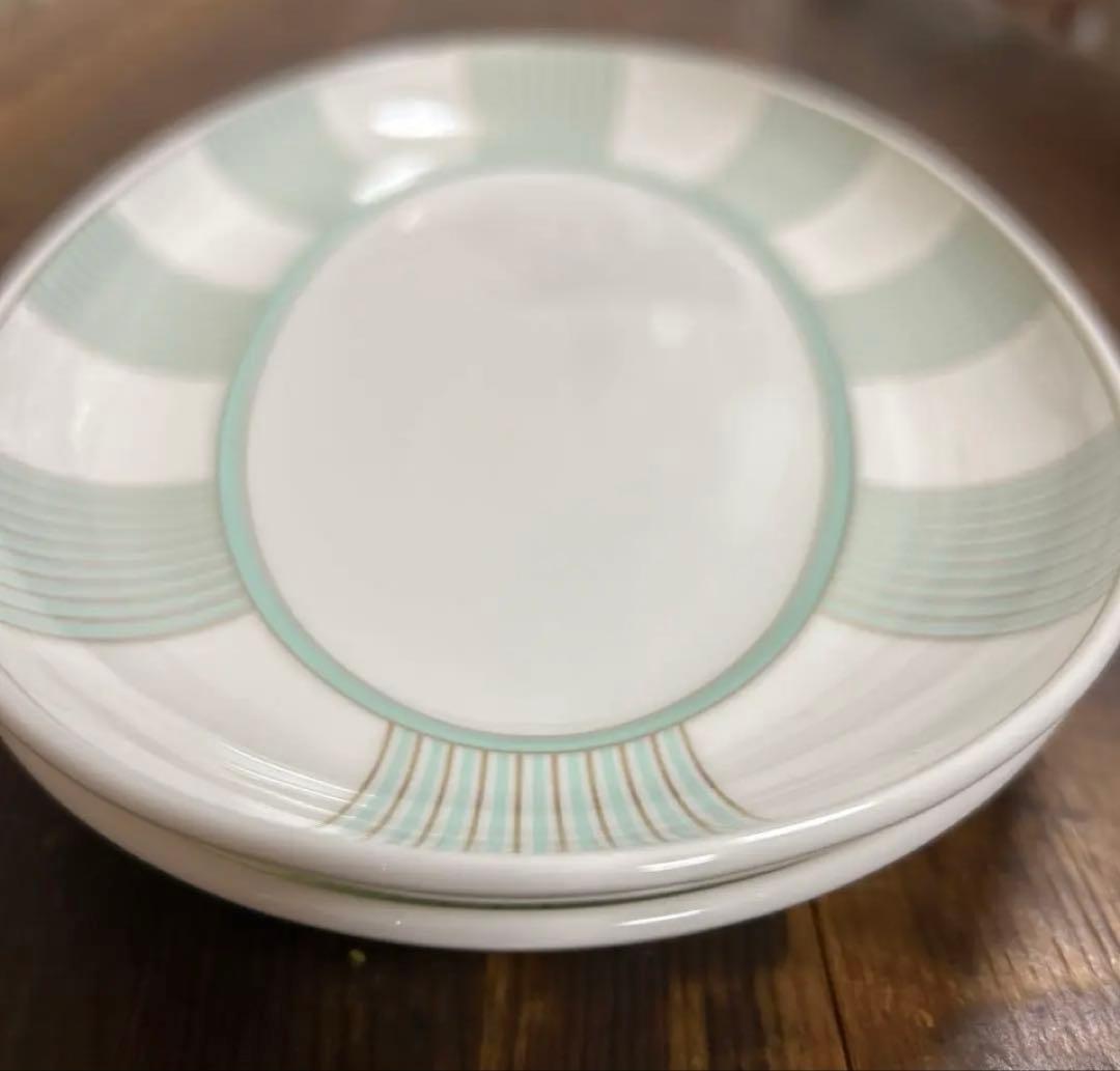 NIKKO ファインボーンチャイナ　金沢コレクション　赤絵　金彩　ミントグリーン