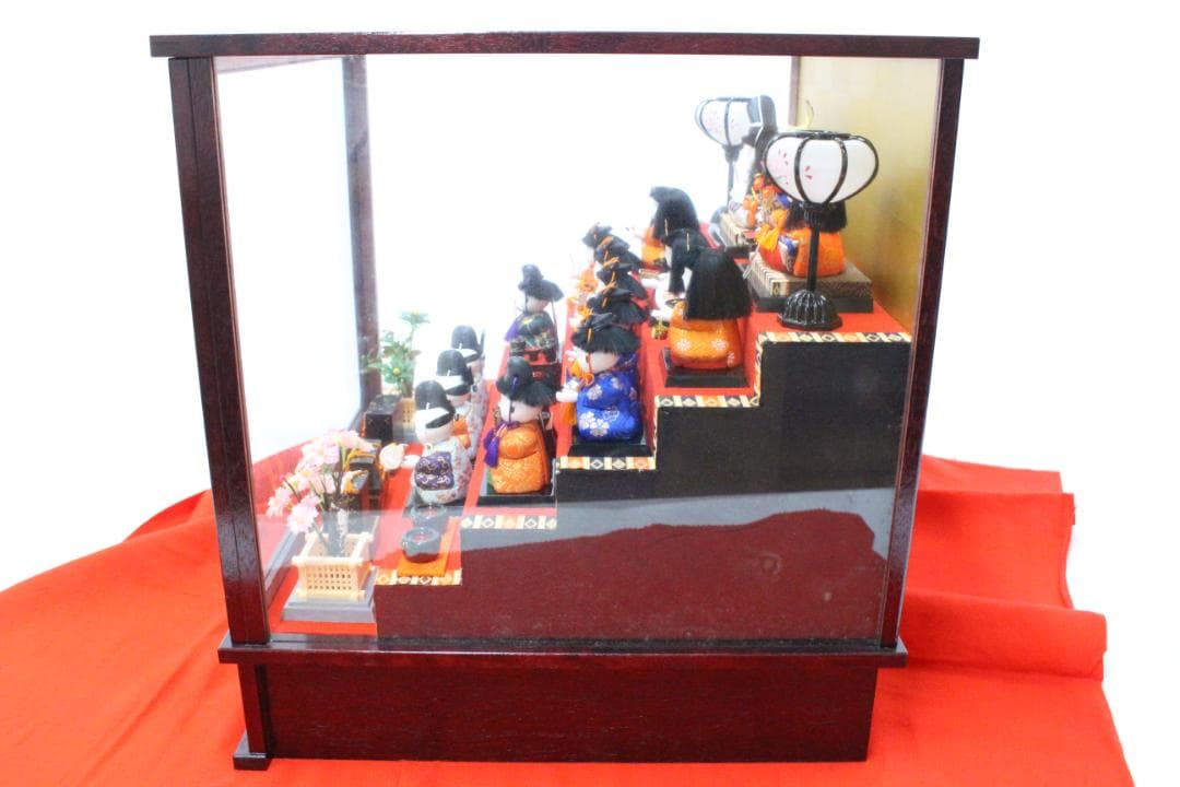 ♡まごころ雛 義光作 木目込 十五人揃 オルゴール ケース入