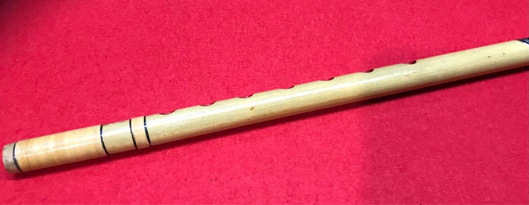 横笛280篠笛/7本調子/獅子田（竹水）/中古品